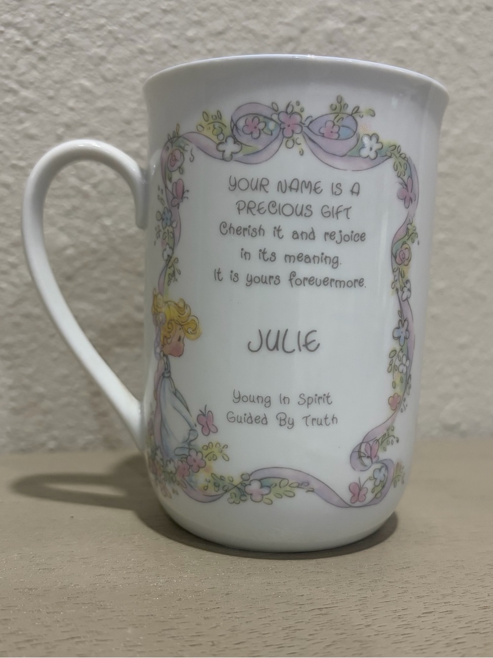 Precious Moments Personalized White 'Julie' Portrait Gift Mug - Home Accents